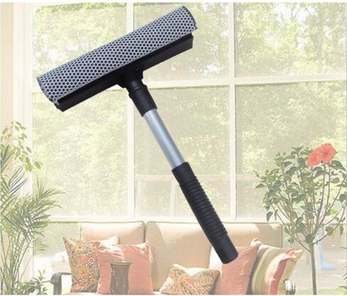 BOOMBOOST الزجاج الأمامي منظف أداة نافذة ممسحة تنظيف أداة شاملة قابلة للفصل مزدوجة السطح الزجاج ممسحة السيارة نافذة ساحر الغسيل in Kuwait