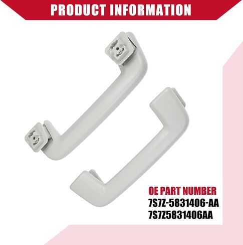Hihaha No.7S7Z-5831406-BA/Front/Roof Handle for Ford Escape 2012-2019 / Pull Grab Handle/Plastic / 1 Pcs/Gray in Saudi Arabia