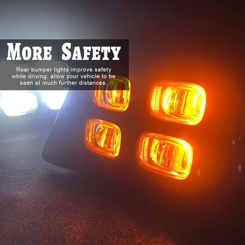 Led Fog Light Daytime Running Lights Compatible with Toyota Tacoma 2012 2013 2014 2015 with White DRL Lamps/Amber Turn Signals Parts and Accessories in Kuwait