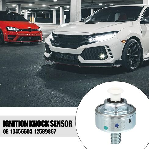 X AUTOHAUX 10456603 12589867 Car Engine Ignition Knock Detonation Sensor for GMC Sierra 1500 4.3L 4.8L 6.0L 1999-2006 for 2500 6.0L 1999-2004 for 3500 6.0L 2001-2006 in Saudi Arabia