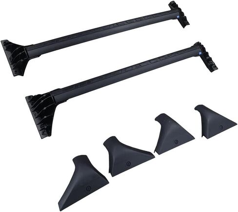 حامل سقف متقاطع متوافق مع نيسان روج 2021 2022 2023 (مع قضبان جانبية) رفوف لحمل الامتعة على السطح in Kuwait