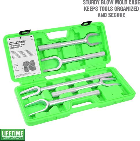 OEMTOOLS 37201 مجموعة فواصل قضيب التعادل/الكرة، 5 قطع، استبدال قضيب التعادل، المفاصل الكرة المنفصلة وأذرع بيتمان، شوكة مخدرة، أداة إزالة المفاصل الكروية in Saudi Arabia
