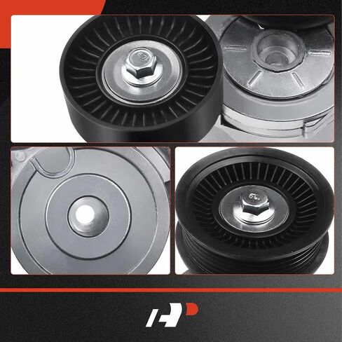 A-Premium Belt Tensioner Assembly with Pulley Compatible with Dodge Dakota 2000-2010, Durango, Ram 1500 & Jeep Commander, Grand Cherokee & Mitsubishi Raider & Chrysler Aspen, Replace# 53030958AC in Saudi Arabia