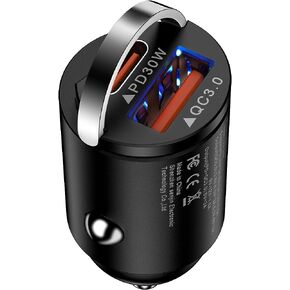 Fast Car Charger USB C, 30W PD+QC Fast Charge Cigarette Lighter Socket Plug Type C Flush Fit 12V Car Plug in Adapter Outlet for iPhone 14 13 12 11 Pro Max SE XR XS X 8,Samsung S23 S22 S21 S20,Pixel 7a in Saudi Arabia