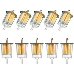5/16" Universal Fuel Filters Industrial Tractors Cars Trucks Motorcycles Gas Powered Engine Inline Gas Fuel Line 5 Pack in Saudi Arabia