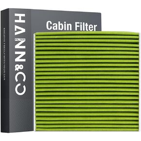 فلتر هواء كابينة HEPA من الكربون المنشط عالي التدفق من HANN&CO مع طلاء مطهر لتويوتا، لكزس، لاند روفر، جاكوار، بديل سوبارو CF10285، CP285(HCC1011) in Kuwait