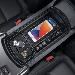منظم وحدة التحكم المركزية PIMCAR متوافق مع Honda Accord 2018 2019 2020 2021 2022 ABS مواد بلاستيكية ABS مسند ذراع صندوق إدراج ملحقات صينية البليت (غير مناسبة لنماذج النقل اليدوي) - أحمر in Kuwait