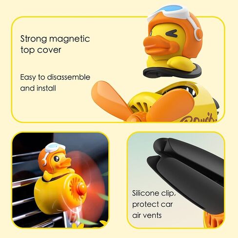 Car Air Fresheners Pilot Bear Cute Car Diffuser Rotating Propeller Cartoon Automotive Air Outlet Car Perfume Decoration (Pilot Bear) in Saudi Arabia