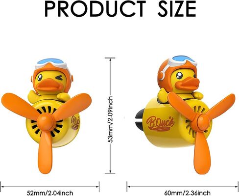 Car Air Fresheners Pilot Bear Cute Car Diffuser Rotating Propeller Cartoon Automotive Air Outlet Car Perfume Decoration (Pilot Bear) in Saudi Arabia