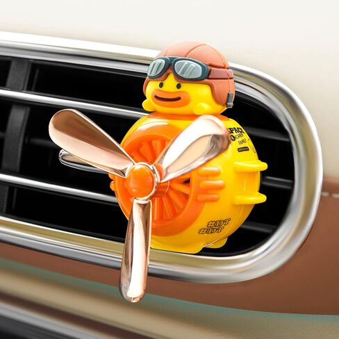 Car Air Fresheners Pilot Bear Cute Car Diffuser Rotating Propeller Cartoon Automotive Air Outlet Car Perfume Decoration (Pilot Bear) in Saudi Arabia