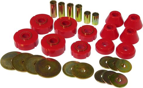 Prothane 7-102 Red Body and Standard Cab Mount Bushing Kit - 12 Piece in Saudi Arabia