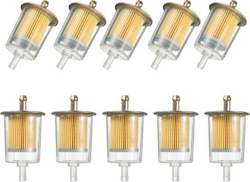 5/16" Universal Fuel Filters Industrial Tractors Cars Trucks Motorcycles Gas Powered Engine Inline Gas Fuel Line 5 Pack in Kuwait
