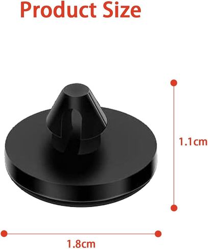 12 PCS Brake Switch Stopper,Brake Pedal Stop Pad,Car Brake Pedal Pad Brake Lights Switch Stopper,Brake Switch Pad Automotive Clutch Pedal Stopper 90541-06036 (Black） in Saudi Arabia
