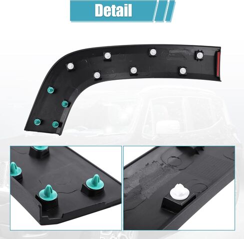 X AUTOHAUX Rear Left Wheel Flare Trim for Jeep Renegade 2015 2016 2017 2018 2019 2020 2021 2022 Rear Left Quarter Panel Fender Trim Replace 5XB67LXHAA in Saudi Arabia