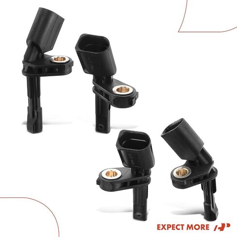 مستشعر سرعة العجلات الأمامية والخلفية ABS A-Premium متوافق مع موديلات Volkswagen & Audi وSeat - Jetta، Jetta City، Passat، Passat CC، Golf، Beetle، A3، A3 Quattro، CC، Eos، GTI، TT، R32-4- مجموعة أجهزة الكمبيوتر in Kuwait