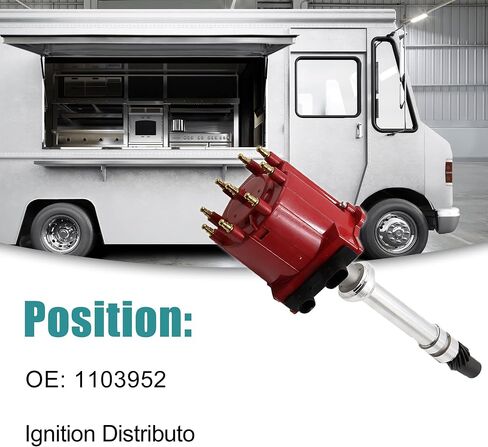 ACROPIX Car Auto Ignition Distributor Replacement Fit for Chevrolet P30 Red in Saudi Arabia