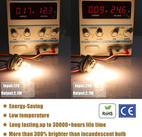 مصابيح LED فائقة السطوع 12-24 فولت من iBrightstar 1141 1156 1003 1073 BA15S 7506 بديلة لمصابيح الفرامل الداخلية RV المعكسة، بيضاء دافئة (4000K) in Kuwait