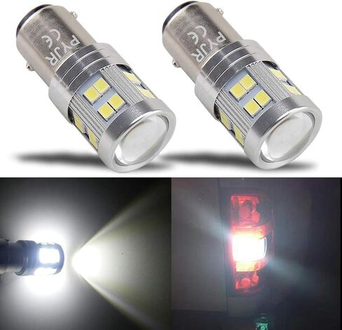 1156 1156a Ba15s LED لمبة صفراء كهرمانية، P21w 7506 1141 لمبة LED كهرمانية، تيار متردد/تيار مستمر 10-30 فولت 7.2 وات، مع جهاز عرض، 1000 لومن، للسيارة والدراجات النارية. (حزمة من 2) in Saudi Arabia