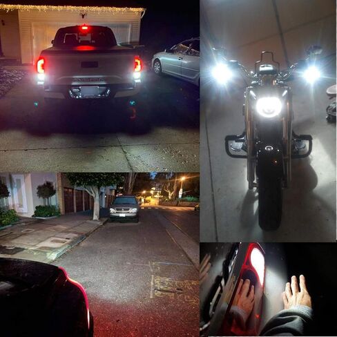1156 1156a Ba15s LED لمبة صفراء كهرمانية، P21w 7506 1141 لمبة LED كهرمانية، تيار متردد/تيار مستمر 10-30 فولت 7.2 وات، مع جهاز عرض، 1000 لومن، للسيارة والدراجات النارية. (حزمة من 2) in Saudi Arabia