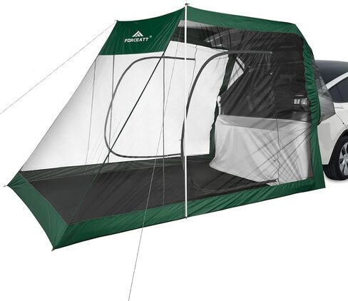 فورسيت مظلة واقية من الشمس، مظلة محمولة لسيارات الدفع الرباعي والباب الخلفي للسيارة للتخييم والسفر في الهواء الطلق. in Kuwait