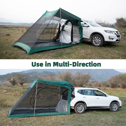 فورسيت مظلة واقية من الشمس، مظلة محمولة لسيارات الدفع الرباعي والباب الخلفي للسيارة للتخييم والسفر في الهواء الطلق. in Kuwait