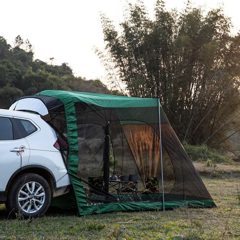 فورسيت مظلة واقية من الشمس، مظلة محمولة لسيارات الدفع الرباعي والباب الخلفي للسيارة للتخييم والسفر في الهواء الطلق. in Kuwait