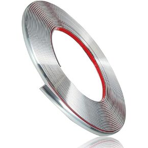 1/2"(12mm) Automotive Chrome Trim Molding - 25Foot Car Side Body Chrome Trim Strip(Self Adhesive) Scratch-Proof Decorative for Motor/Truck/RV Side Door Window Bumper