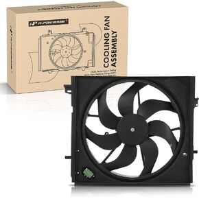 A-Premium Engine Radiator Cooling Fan Assembly Compatible with Select Nissan Models - Rogue Sport 2017 2018 2019, L4 2.0L - Replace# 214816MA0A, 214816MA0B in Saudi Arabia