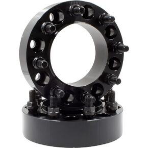 Wheel Accessories Parts 2 Pcs Hub Centric Wheel Spacers 8 on 170mm 1.50" Thick 14mm 1.50 Thread Stud 124.9mm Hub Fits 2003+ Ford F250 F350 Super Duty Single Rear Wheel | 03-05 Dually Rear Wheel Front