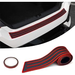 Car Trunk Bumper Protection Strip Threshold Protection Sticker Rear Tail Box Anti-Scratch Anti-Collision Anti-Scratch Strip Guard Plate Modification Universal Black(104cm)