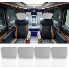 AUKEPO 4PCS Car Headrest Covers, Soft Waterproof Car Seat Head Rest Protector, Universal Automotive Interior Accessories for Van, SUV, Truck, All Car Models (Gray) in Saudi Arabia