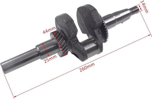 awtetpje Standard 3/4" Parallel Crankshaft For Honda 5.5HP GX200 For Predetor 196cc 212cc in Saudi Arabia