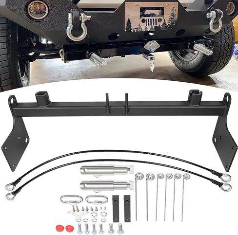 Camoo BX1126 Tow Bar Base Plate Tow Bar Bracket for 2007-2018 Wrangler JK JKU All Models w/Standard Bumper Replace# BX1126 in Saudi Arabia