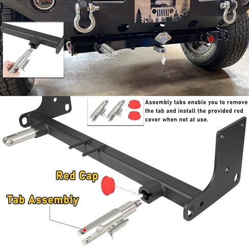 Camoo BX1126 Tow Bar Base Plate Tow Bar Bracket for 2007-2018 Wrangler JK JKU All Models w/Standard Bumper Replace# BX1126 in Saudi Arabia