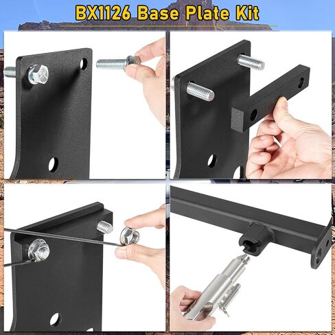 Camoo BX1126 Tow Bar Base Plate Tow Bar Bracket for 2007-2018 Wrangler JK JKU All Models w/Standard Bumper Replace# BX1126 in Saudi Arabia