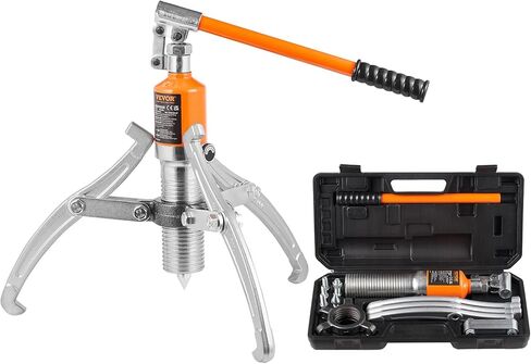 VEVOR مجتذب التروس الهيدروليكية، 15 طن أقصى سعة محمل العجلة سحب فاصل، 2 أو 3 فكي ساحبة، عموديًا وأفقيًا، ساحبة هيدروليكية فكية 12 بوصة مع علبة لسحب المحاور in Kuwait