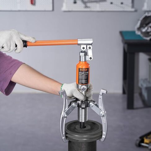 VEVOR مجتذب التروس الهيدروليكية، 15 طن أقصى سعة محمل العجلة سحب فاصل، 2 أو 3 فكي ساحبة، عموديًا وأفقيًا، ساحبة هيدروليكية فكية 12 بوصة مع علبة لسحب المحاور in Kuwait