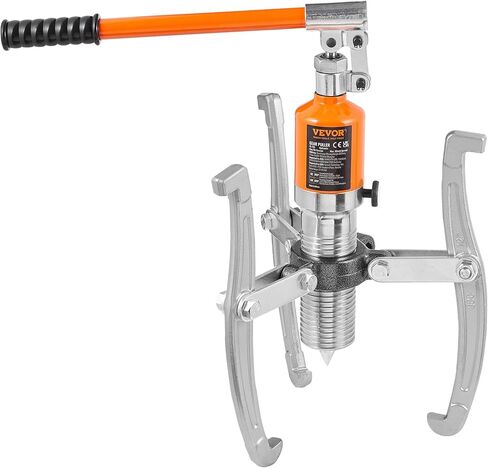 VEVOR مجتذب التروس الهيدروليكية، 15 طن أقصى سعة محمل العجلة سحب فاصل، 2 أو 3 فكي ساحبة، عموديًا وأفقيًا، ساحبة هيدروليكية فكية 12 بوصة مع علبة لسحب المحاور in Kuwait