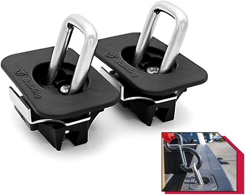 ربطات عنق لسرير الشاحنة قابلة للسحب من Bull Ring لـ '15-'21 Ford F150، 17-'21 Ford F250 & F350 Super Duty، 17-'21 Ford Raptor (زوجان)... in Kuwait