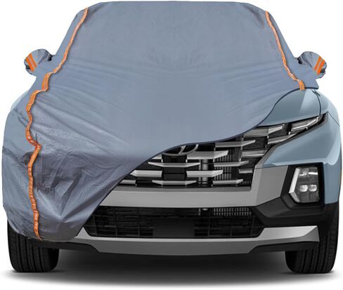 TUCAREST 6-Layers PEVA Premium Full Car Cover Fit for Pickup Sedan hatchback SUVs MPV Rain and snow protection, sun protection, UV protection, and protection of car paint surfaces-Silver Grey -Up 206" in Saudi Arabia