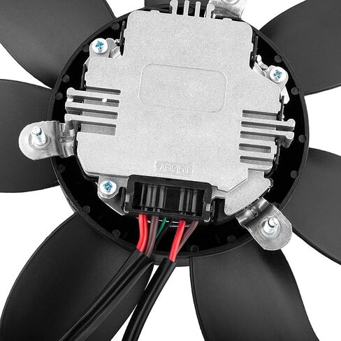 WEDOAUTO محرك مساعد المبرد مروحة تبريد المحرك الجانب الأيسر للسائق مناسب لأودي A3 04-13، TT 08-12، لفولكس واجن بيتل CC Eos Golf GTI Jetta Passat R32 Rabbit Tiguan استبدال # 1K0959455N in Saudi Arabia