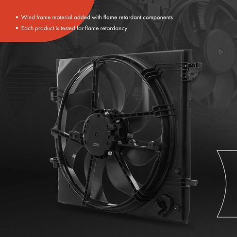 A-Premium Engine Radiator Cooling Fan Assembly Compatible with Select Nissan Models - Rogue Sport 2017 2018 2019, L4 2.0L - Replace# 214816MA0A, 214816MA0B in Saudi Arabia