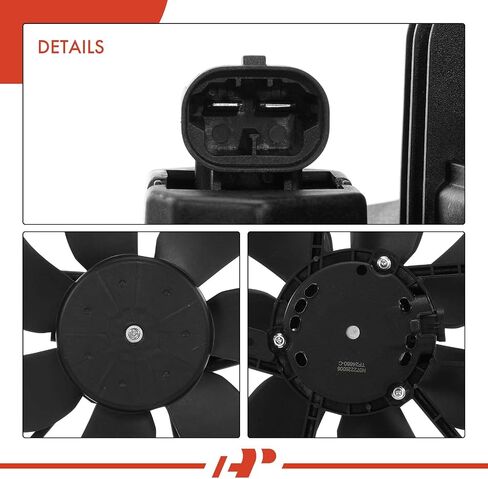 A-Premium Engine Radiator Cooling Fan Assembly Compatible with Select Nissan Models - Rogue Sport 2017 2018 2019, L4 2.0L - Replace# 214816MA0A, 214816MA0B in Saudi Arabia