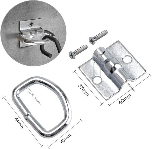 4 Pack D Ring Tie Down Anchors Heavy Duty 6000 Pound Stainless Steel Bolt-on D-Rings for Cargo on Trucks, Pickups, Trailers, Bed,Bracket,Flush Mount Tie Down Anchor Hooks,Surface Mount Tie Down Ring in Saudi Arabia