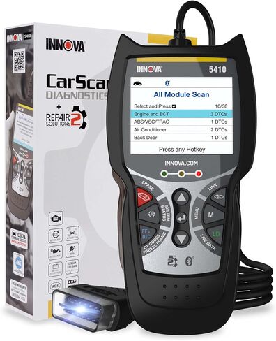 INNOVA 5410 OBD2 Scanner ABS SRS Airbag Engine Transmission Scan Tool OBD2, All System Scanner, Airbag Light Reset, Oil Light Reset, Get Fixes & Parts for Unlimited Vehicles on iPhone & Android in Saudi Arabia