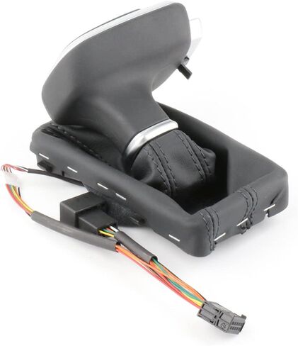 مقبض ناقل حركة اوتوماتيكي للسيارة مع زر مع ضوء LED لسيارة اودي A5 A4L A6L Q7 Q5 B8 B8PA B9 2009-2016 مقبض ناقل الحركة من الجلد مقاوم للغبار (النوع بي) in Kuwait