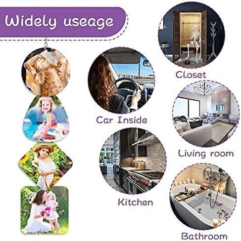 8 x 8 Inch Sublimation Air Freshener Sheets Felt Large-Size Car White Fragrant Blank Air Freshener Sheets DIY Auto Scented Sheets for Car Home Use Heat Press Decor for Various Styles, 12 Pieces in Kuwait