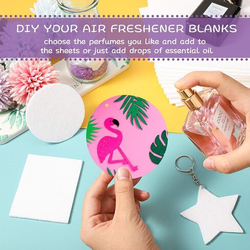 8 x 8 Inch Sublimation Air Freshener Sheets Felt Large-Size Car White Fragrant Blank Air Freshener Sheets DIY Auto Scented Sheets for Car Home Use Heat Press Decor for Various Styles, 12 Pieces in Kuwait