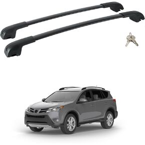 FLYCLE Roof Rack Cross Bars Compatible with RAV4 2013-2018, Roof Rails CrossBars Canoe Bike Kayak Luggage Snowboard Rooftop Cargo Carrier roof Bag