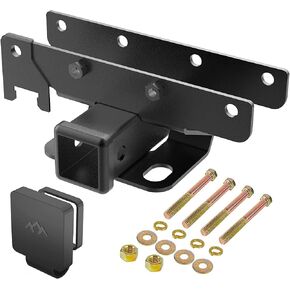 Hitch Receiver 2 inch Adapter Receiver Fits for 4 x 4 inches RV Bumper Square Bumper Beam Level Trailer Towing Purpose (Upgrade Include Cover) in Saudi Arabia